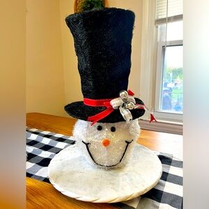 Vintage Cracker Barrell “Just Chillin” Snowman Christmas Tree Topper
